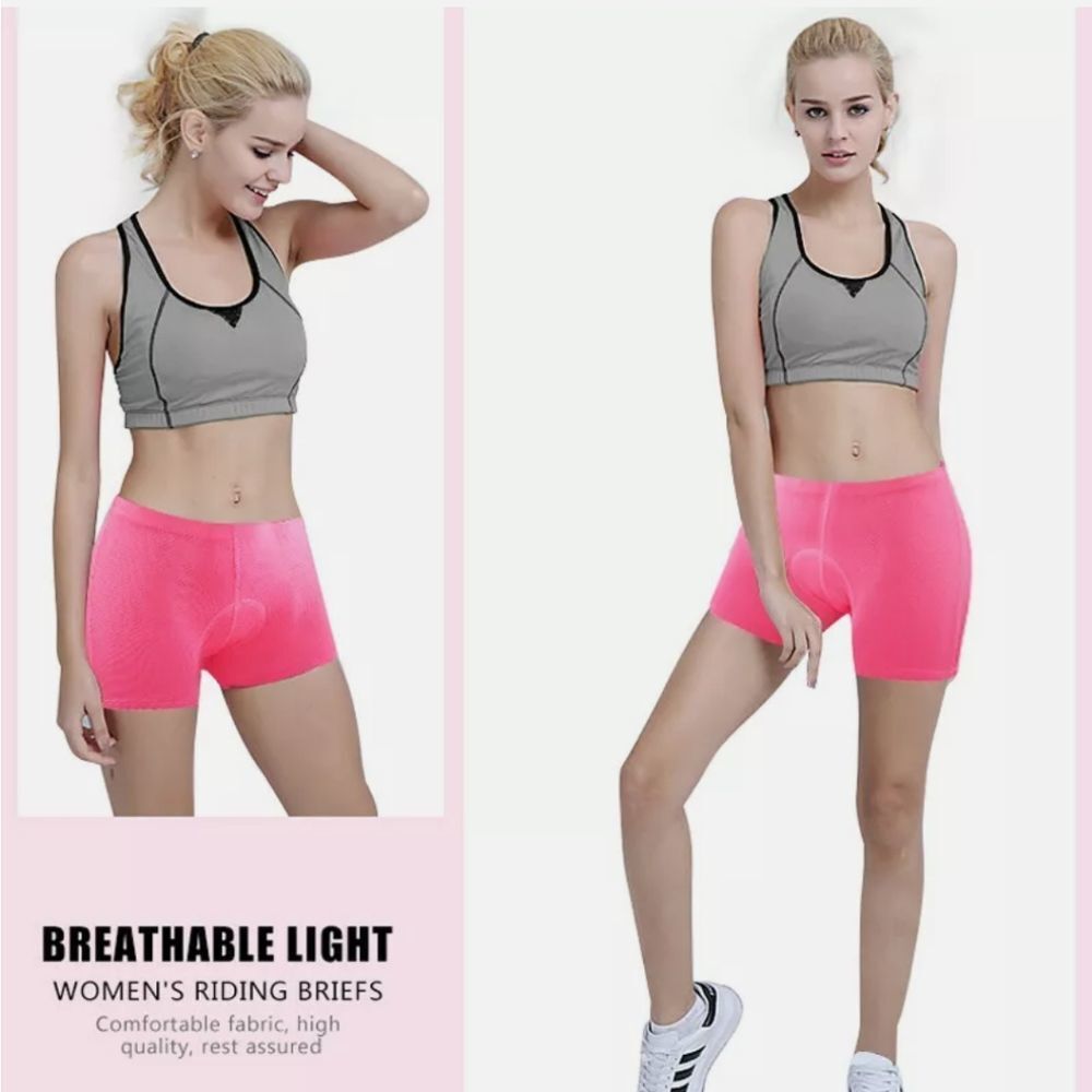 Women Bike Bicycle Cycling 3D GEL Padded Underwear Comfortable Shorts Pants - Picture 7 of 10